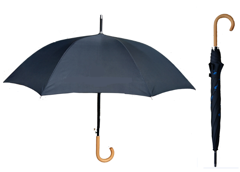 Wooden handle stick umbrella-SU39