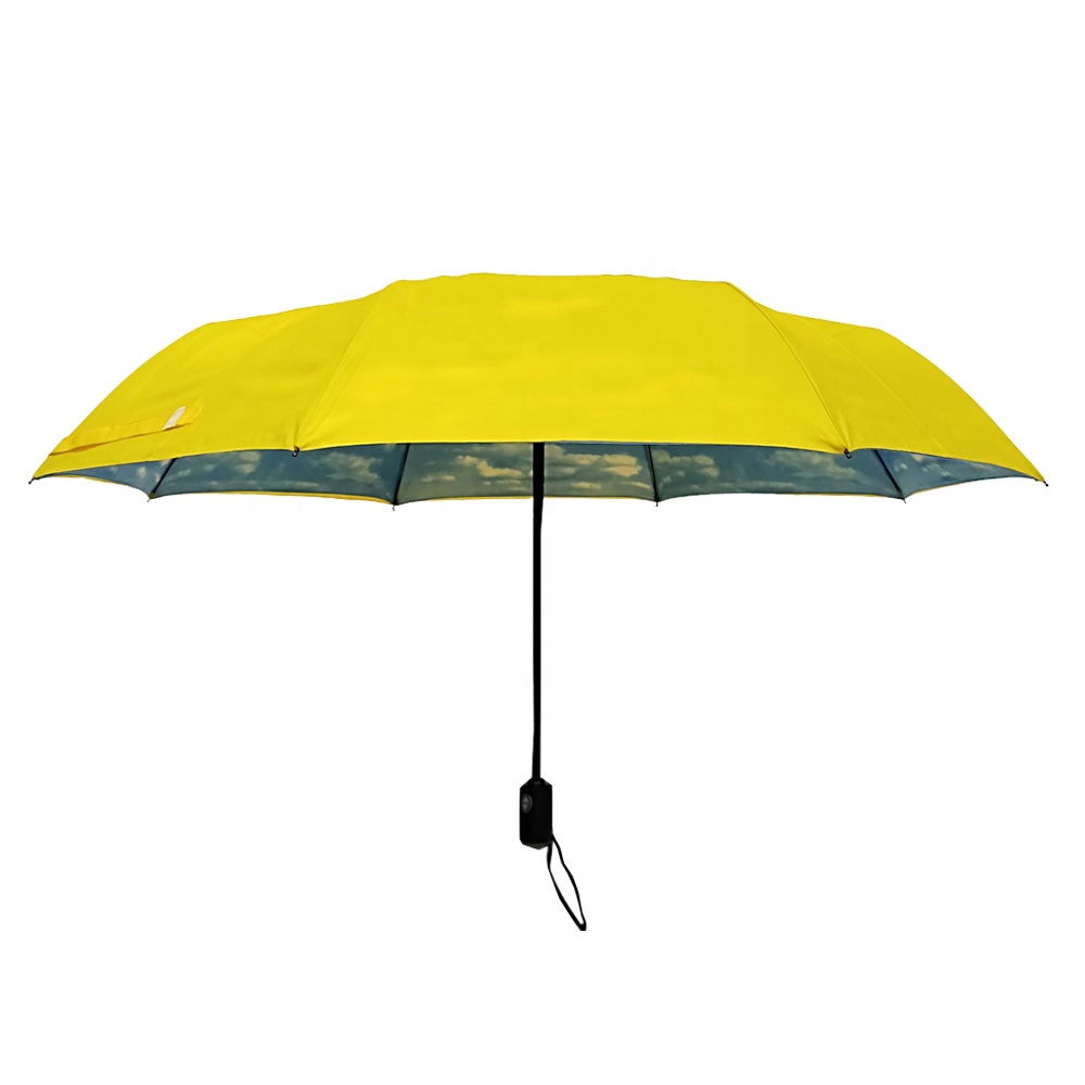 Folding umbrella with double layer-f01